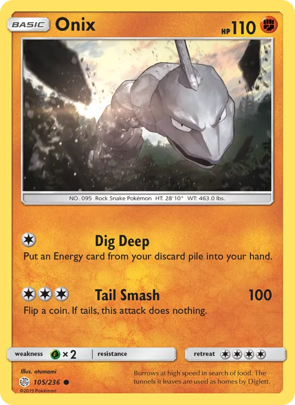 Onix, Pokémon card
