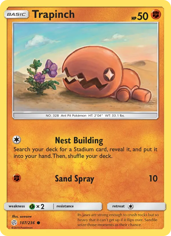 Trapinch, Pokémon card