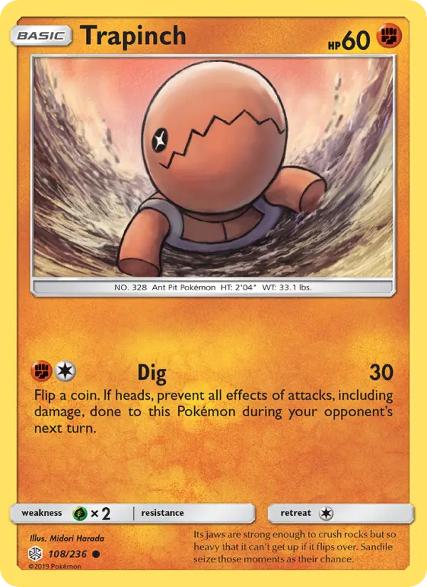 Trapinch, Pokémon card
