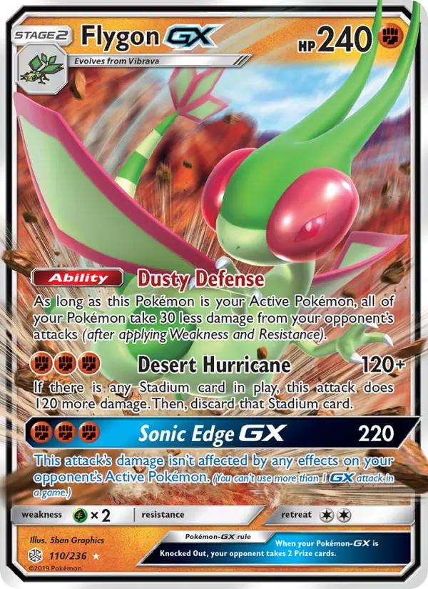 Flygon GX, Pokémon card