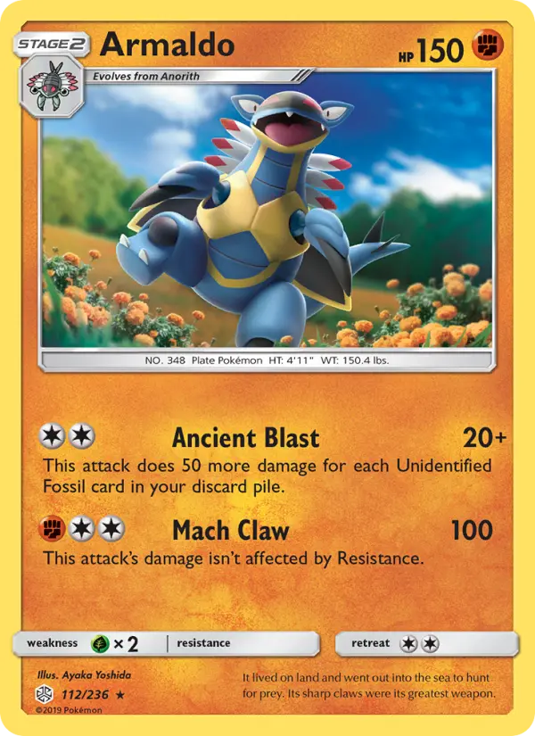 Armaldo, Pokémon card