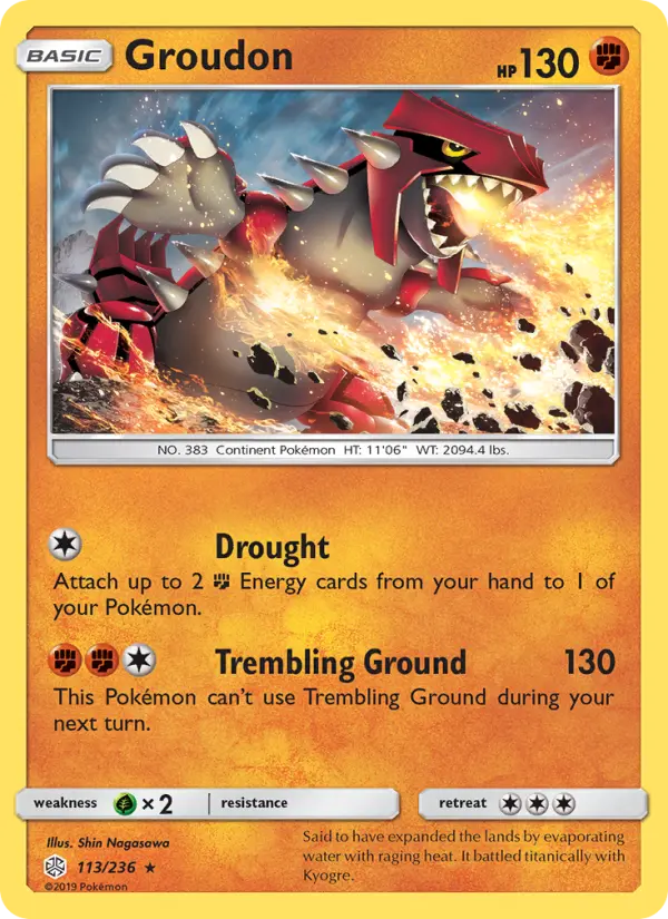 Groudon, Pokémon card
