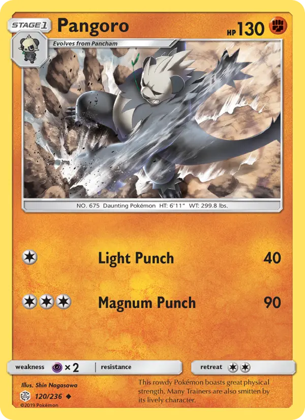 Pangoro, Pokémon card