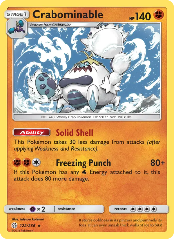 Crabominable, Pokémon card