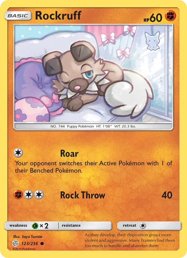 Rockruff, Pokémon card