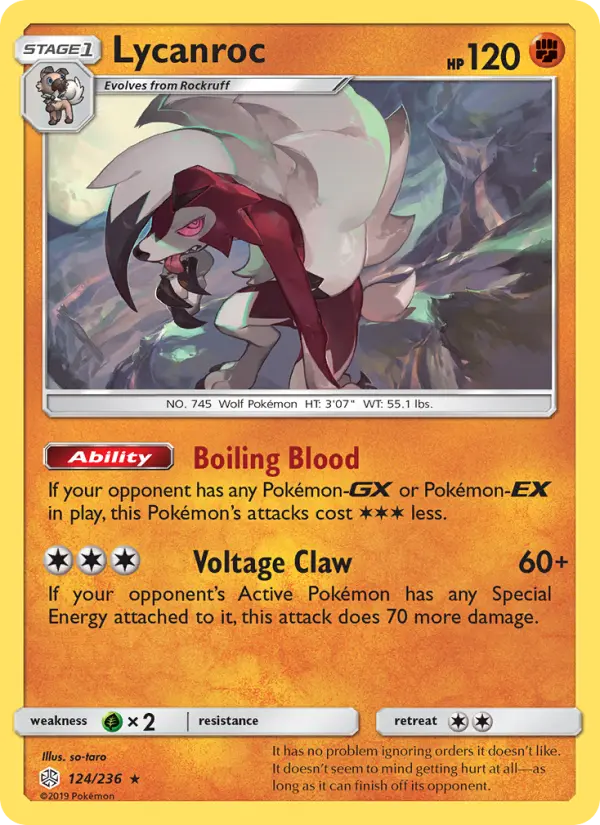 Lycanroc, Pokémon card