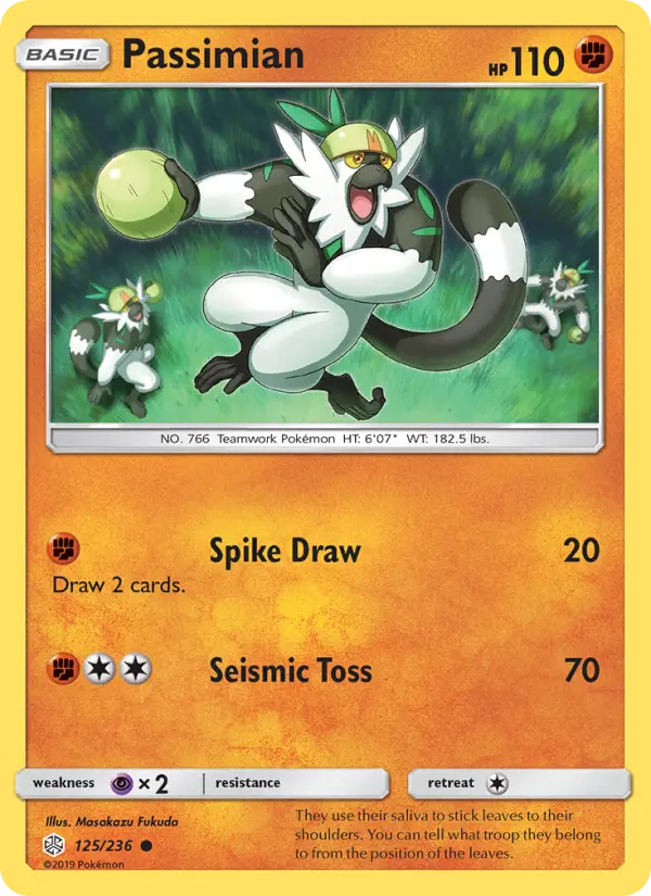 Passimian, Pokémon card