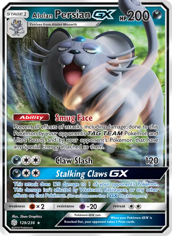 Alolan Persian GX, Pokémon card