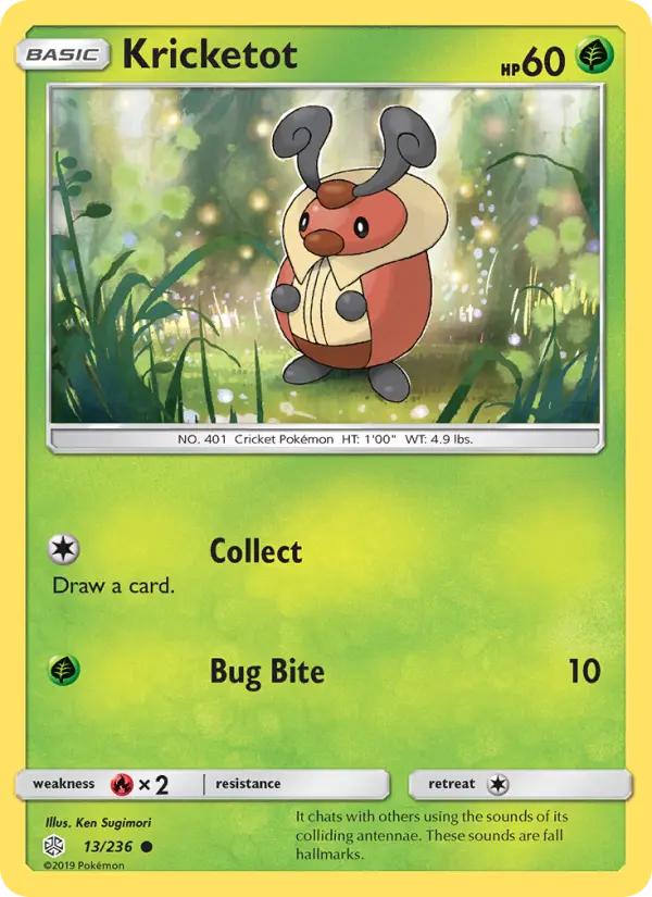 Kricketot, Pokémon card