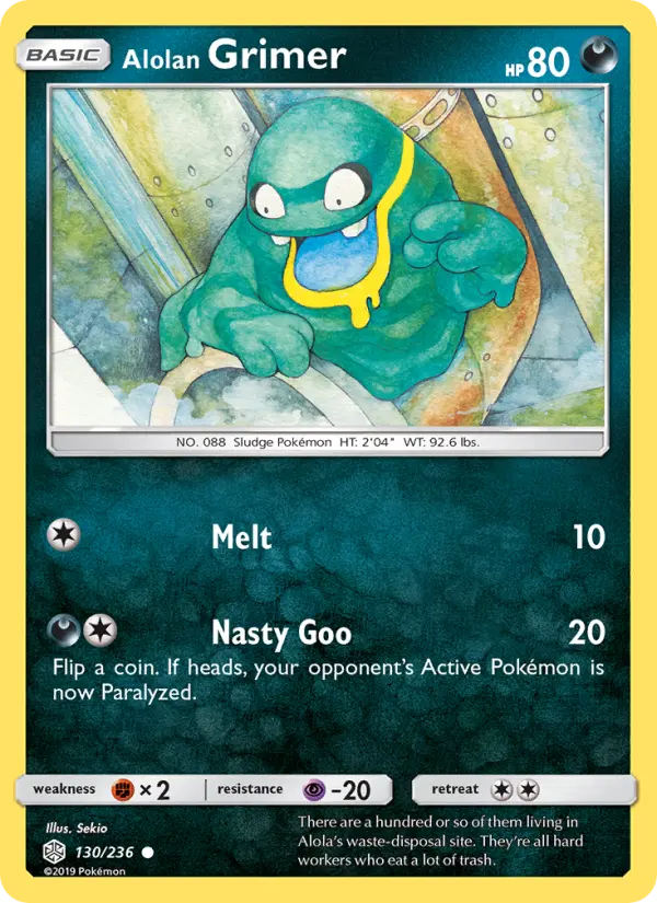 Alolan Grimer, Pokémon card