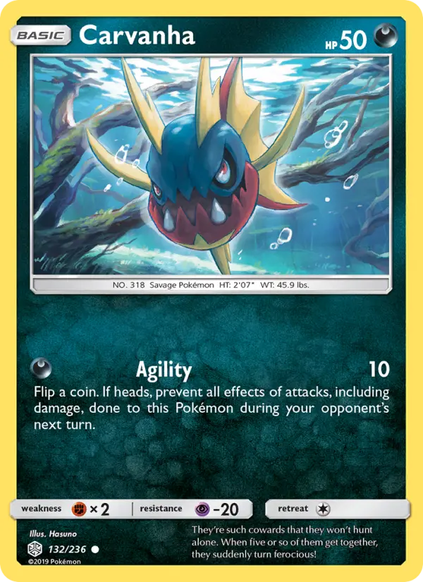 Carvanha, Pokémon card