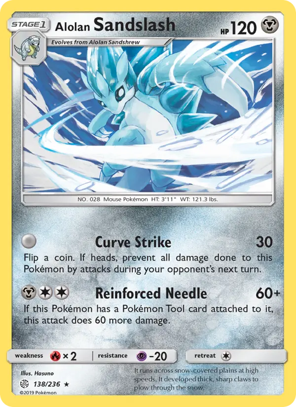 Alolan Sandslash, Pokémon card