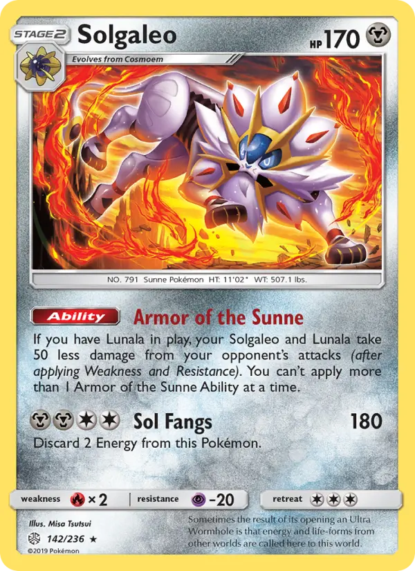 Solgaleo, Pokémon card