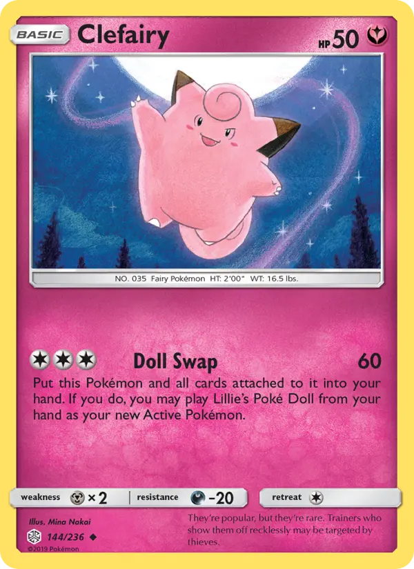 Clefairy, Pokémon card