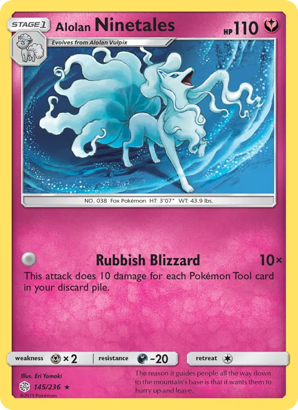 Alolan Ninetales, Pokémon card