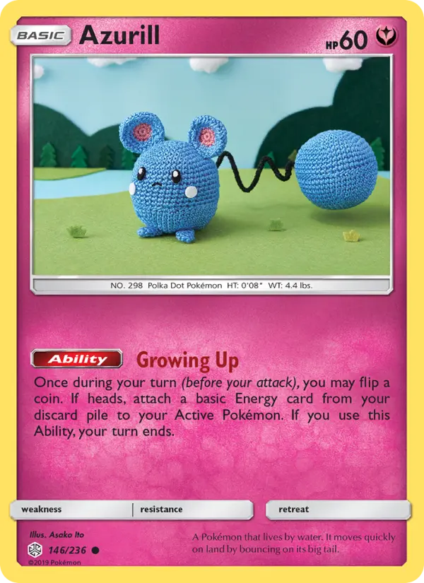Azurill, Pokémon card