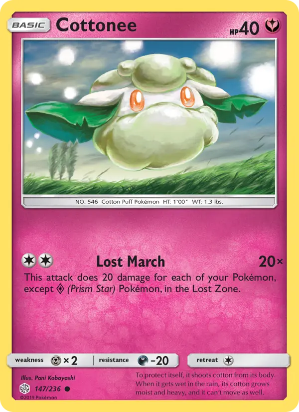 Cottonee, Pokémon card