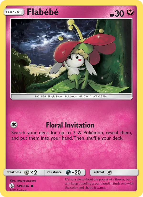 Flabébé, Pokémon card