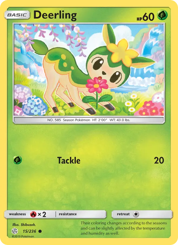 Deerling, Pokémon card