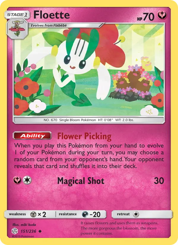 Floette, Pokémon card