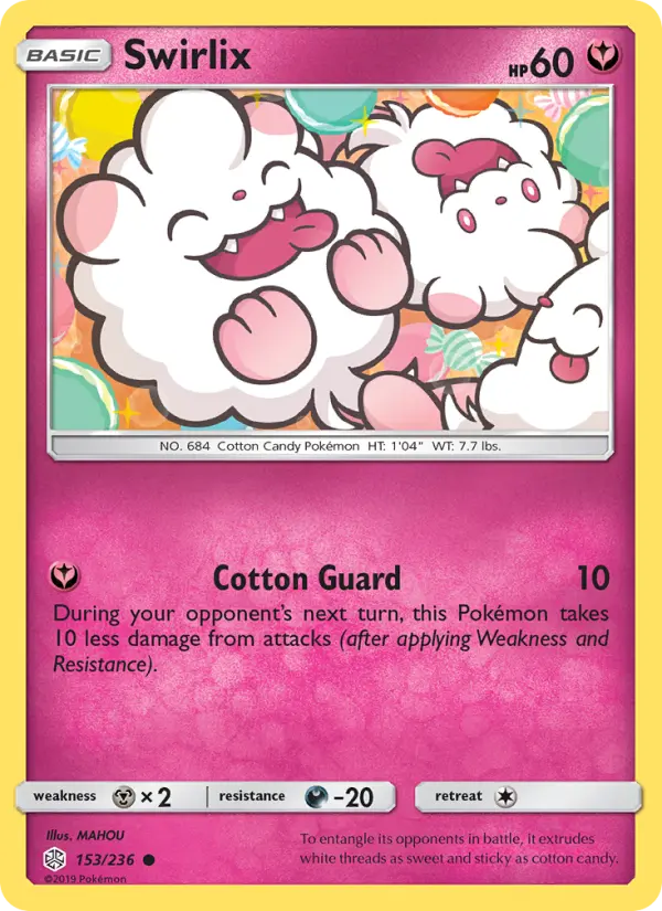 Swirlix, Pokémon card