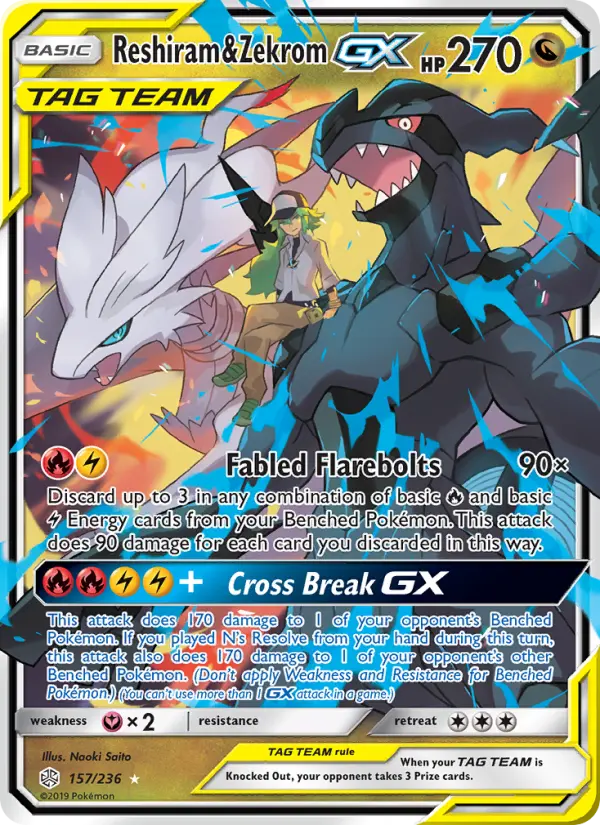 Reshiram & Zekrom GX, Pokémon card