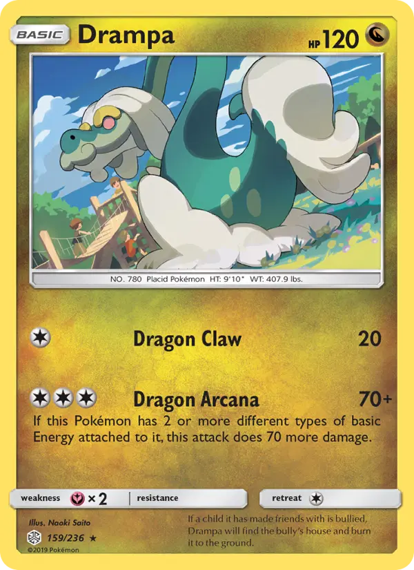 Drampa, Pokémon card