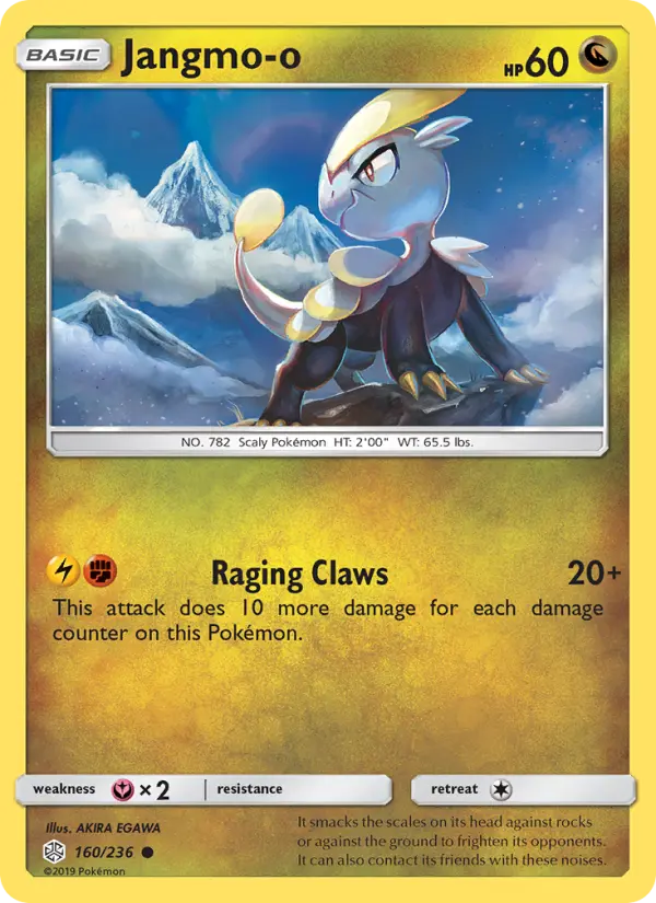 Jangmo-o, Pokémon card