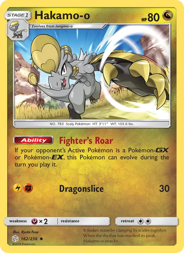 Hakamo-o, Pokémon card