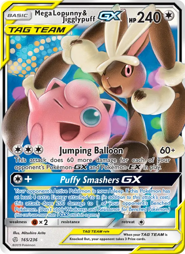 Mega Lopunny & Jigglypuff GX, Pokémon card