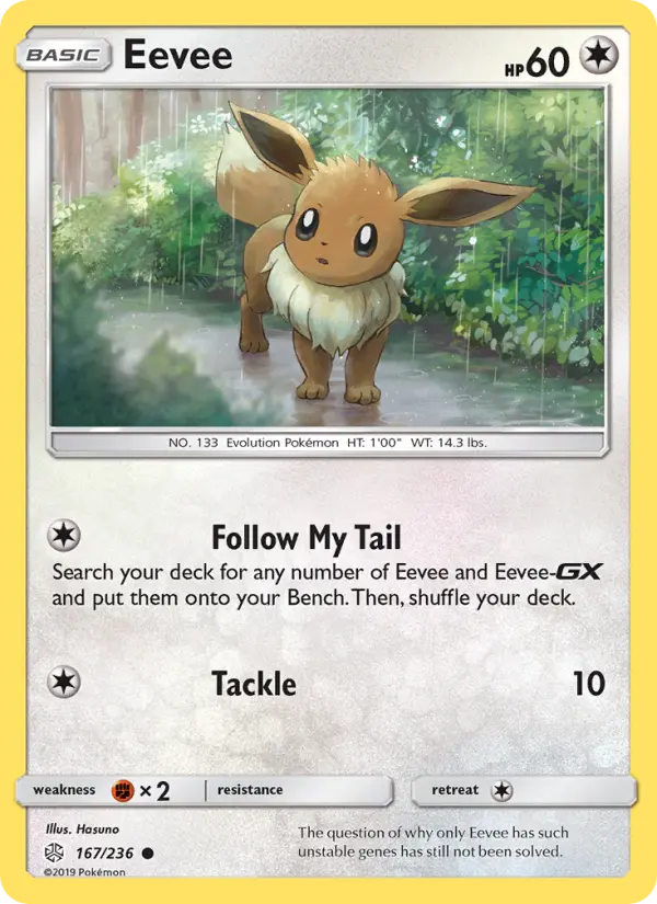 Eevee, Pokémon card