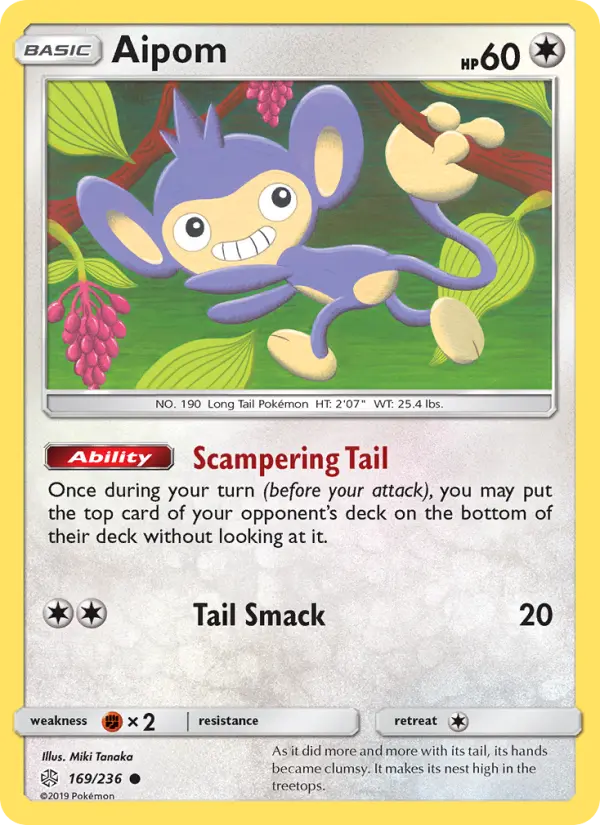 Aipom, Pokémon card