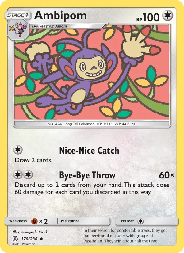 Ambipom, Pokémon card