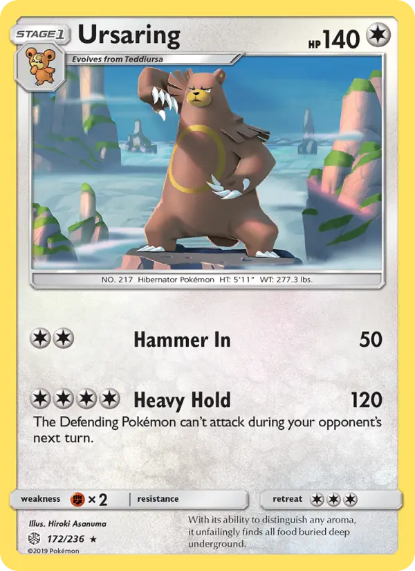 Ursaring, Pokémon card