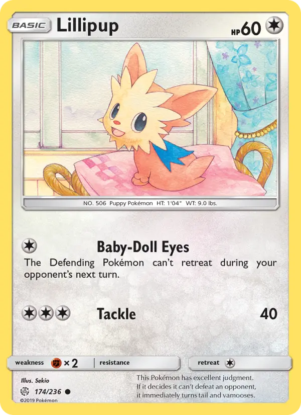 Lillipup, Pokémon card