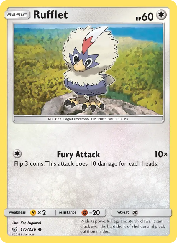 Rufflet, Pokémon card