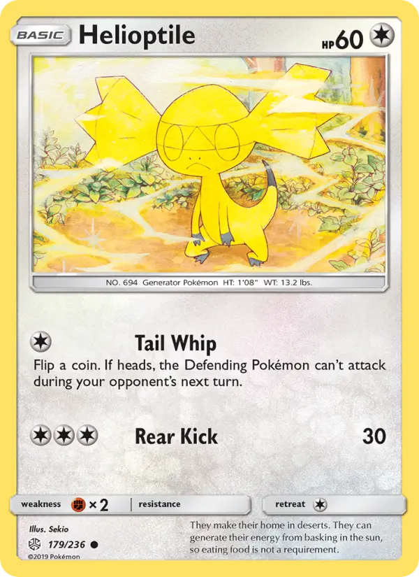 Helioptile, Pokémon card