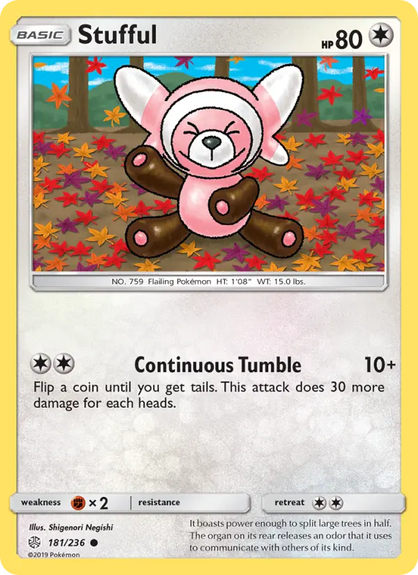 Stufful, Pokémon card