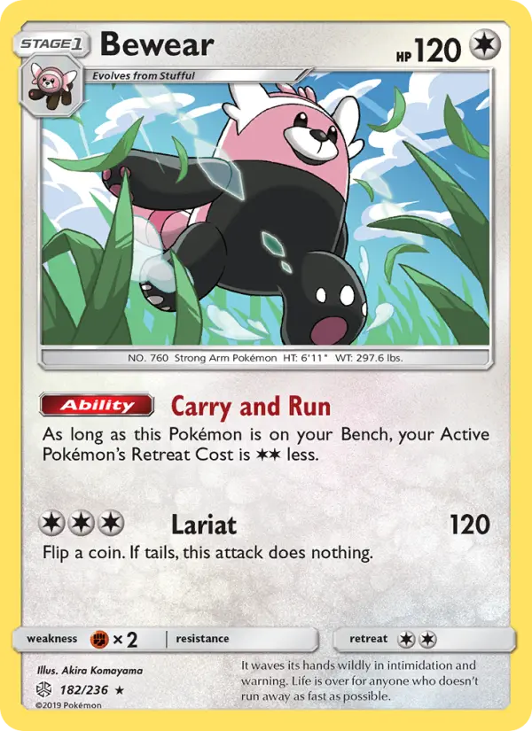 Bewear, Pokémon card