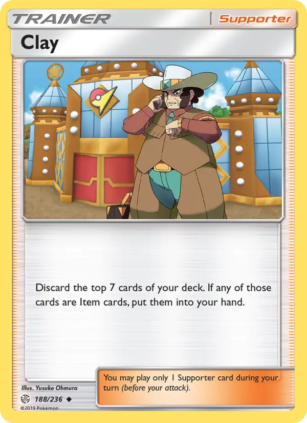 Clay, Pokémon card