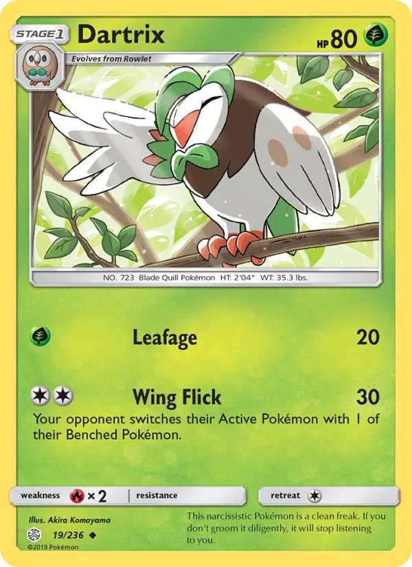 Dartrix, Pokémon card