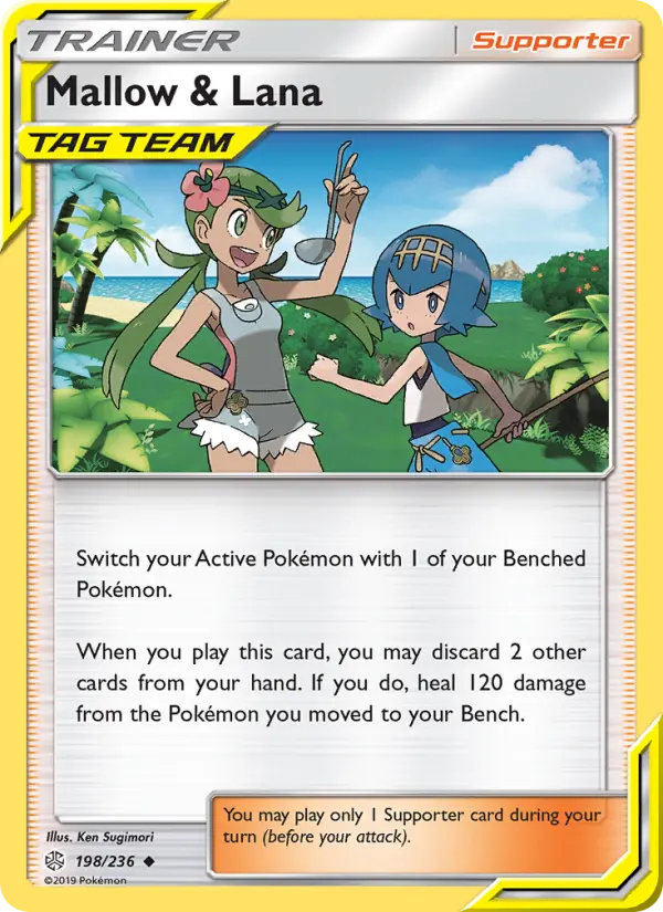 Mallow & Lana, Pokémon card