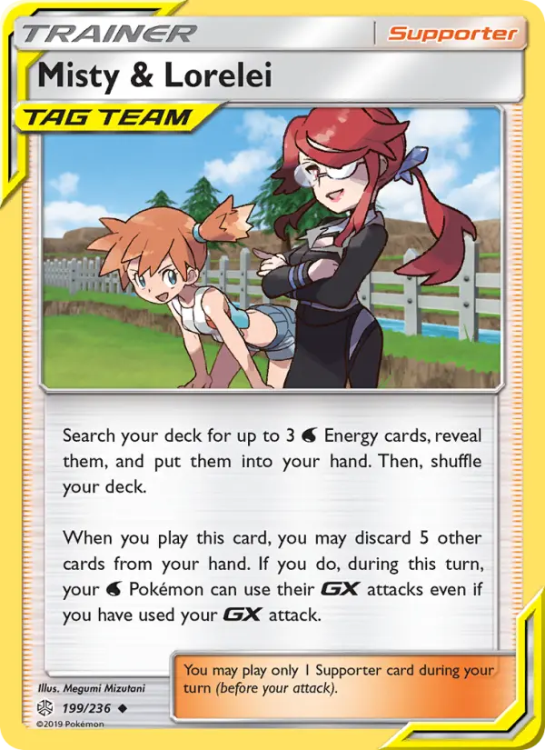 Misty & Lorelei, Pokémon card