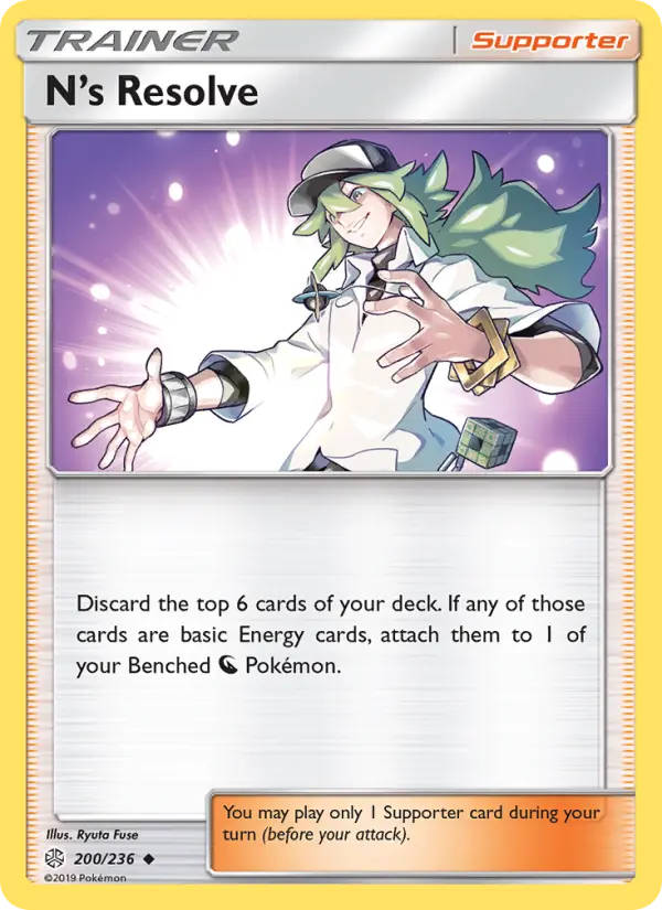 N’s Resolve, Pokémon card