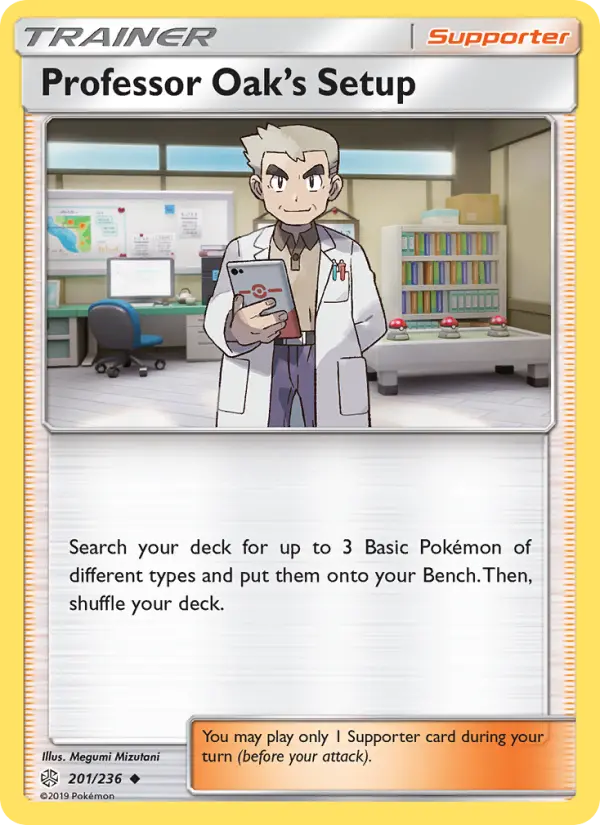 Professor Oak’s Setup, Pokémon card