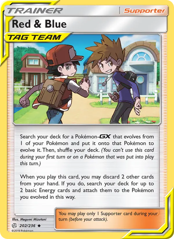 Red & Blue, Pokémon card