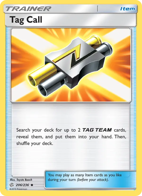 Tag Call, Pokémon card