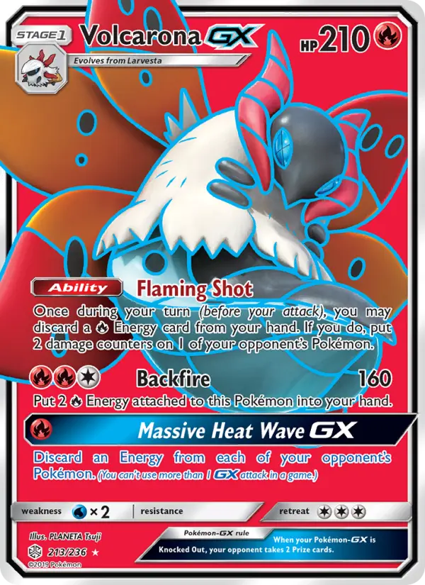 Volcarona GX, Pokémon card