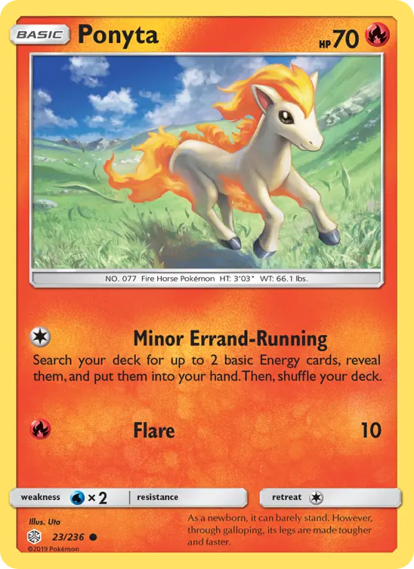 Ponyta, Pokémon card
