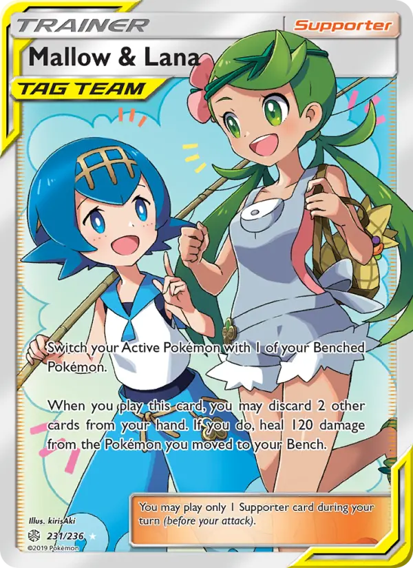 Mallow & Lana, Pokémon card